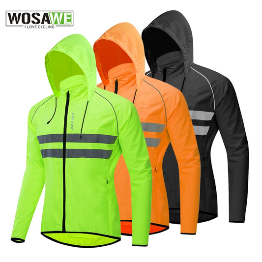 Thin waterproof reflective running jacket