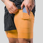 Men's Running/Fitness shorts secure phone pocket