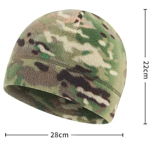 Warm camo skullie cap